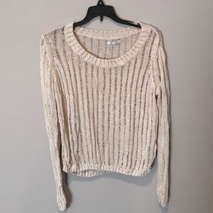 Cream long sleeve sweater